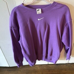 Nike Purple Crew Neck Sweater Relaxed Fit